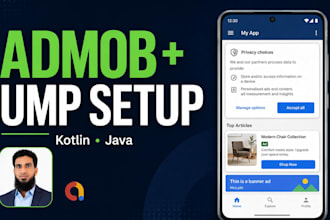 integrate admob ads and ump consent in your android app
