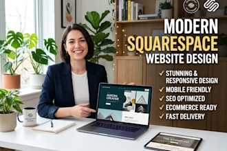 design a modern squarespace design