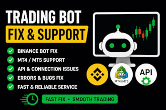 fix binance trading bot errors and API connection issues