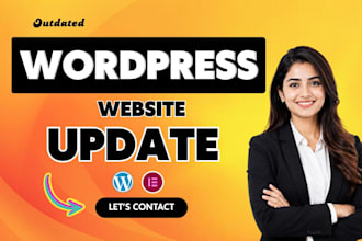 do update wordpress website, add content and redesign website