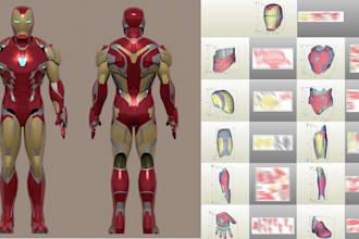 make pepakura 3d cosplay armor evafoam pattern templates for printing 3d model