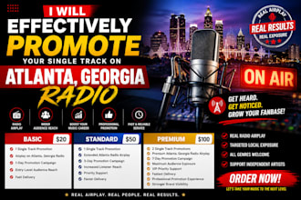effectively promote your single track on atlanta, georgia radio