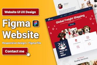 do figma website design, website UI UX design, figma website