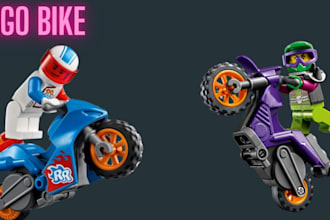 design lego technic speed champion car set,lego car moc,bike toy with pdf manual