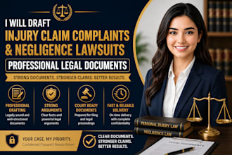 draft injury claim complaints and negligence lawsuits