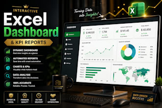 build interactive excel dashboard with charts and kpis