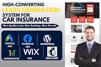 design car insurance leads auto insurance landing page iul automotive website