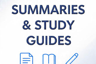 write research content study guides and proofread documents