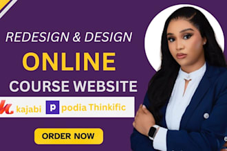 design kajabi online course kajabi website kajabi sales funnel and landing page