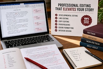 book editor, proofread memoir, nonfiction ebook formatting, fiction novel editor