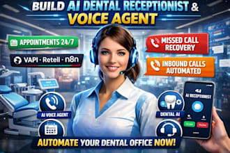 build n8n ai agent, dental receptionist, ai voice agent for appointment booking
