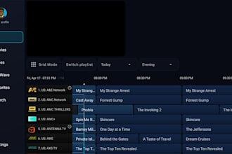 design and develop a professional iptv app with control panel