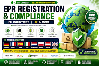 do epr registration for UK, germany, france, spain, italy,and eu compliance