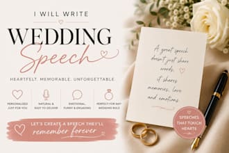 emotional wedding speech, best man wedding speech and maid of honor wedding