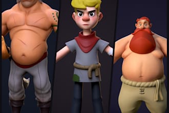 create a free 3d character for gameready and 3d printing