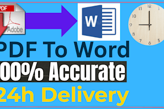 convert PDF to word and excel with english and bangla typing
