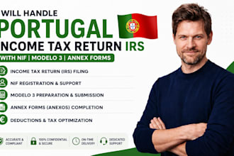 handle portugal income tax return irs with nif modelo 3 and annex forms