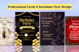 elegant event flyer design