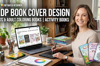design children activity and coloring book covers