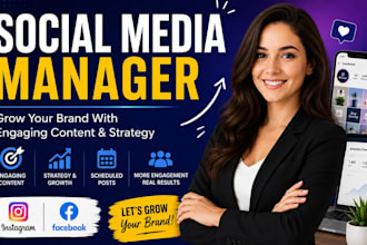 manage and grow your social media with engaging content and strategy