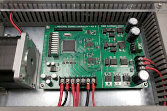 create embedded pcb with stepper motor controller industrial power electronics
