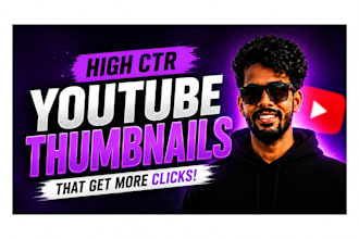 design viral youtube CTR thumbnails