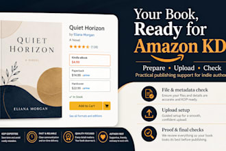help you upload your book to amazon KDP