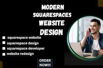 design modern squarespace website and redesign