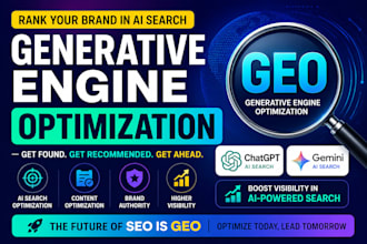 provide expert generative engine optimization GEO for ai search visibility