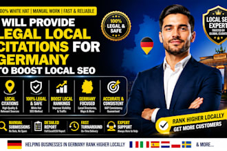 provide legal local citations for germany to boost local seo