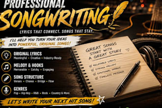 be your full service songwriter and music producer