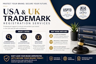 be your us attorney for your trademark and patent application