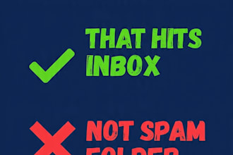 design HTML email template for cold email that avoids spam