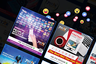professional social media posts and banners for e commerce