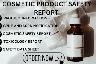 do toxicology report and safety data sheet for your cosmetic product eu uk