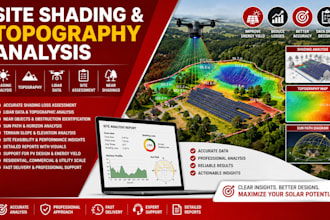 site shading analysis topography lidar data site assessment near shading