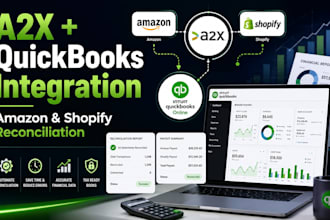 integrate a2x with quickbooks online for amazon and shopify reconcilation
