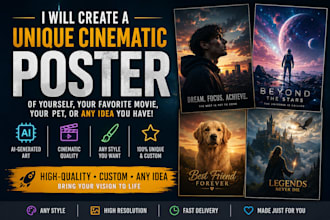create a custom cinematic poster using ai