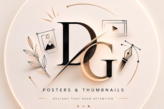 make professional youtube thumbnails and posters