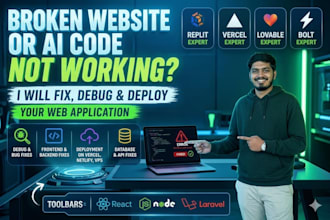 fix your ai generated code from replit, vercel, bolt or lovable