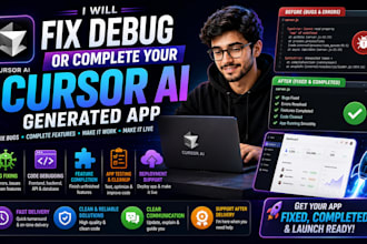 fix debug or complete your cursor ai generated app