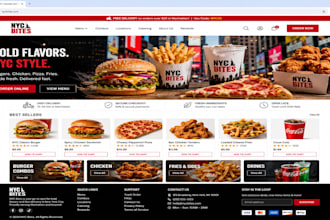 build a restaurant shopify website