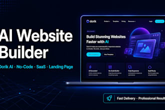 build dorik ai website, no code ai website, saas landing page, lightweight web