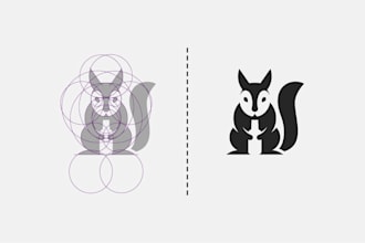 create minimal geometric logo design