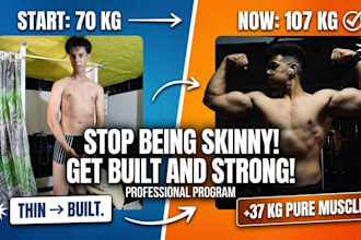 create  a professional workout and diet plan for your goals