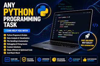 any python programming task and design your algorithm
