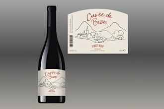 design luxury label design and custom typography for cosmetic wine and beverages