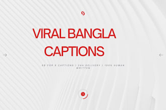 write viral bangla captions for facebook and tiktok