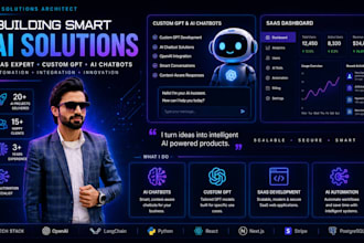 build custom gpt ai apps websites saas and chatbots
