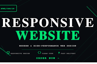 build a modern responsive website
